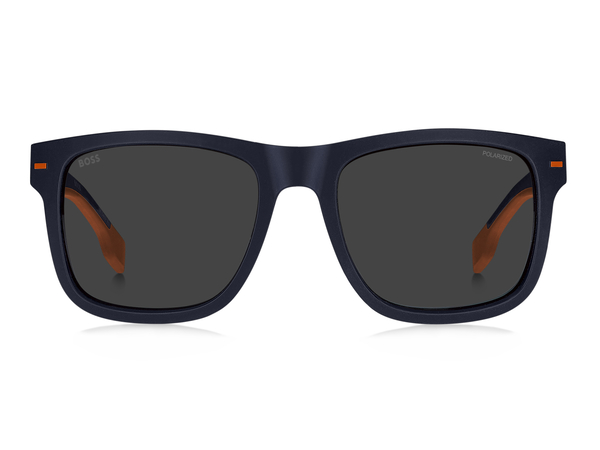 BOSS-1496/S LOX*25 MATT BLUE ORANGE(GREY POLARIZED HIGH CONTRAST OLEOPHOBIC 55*19, Azul, hi-res 1